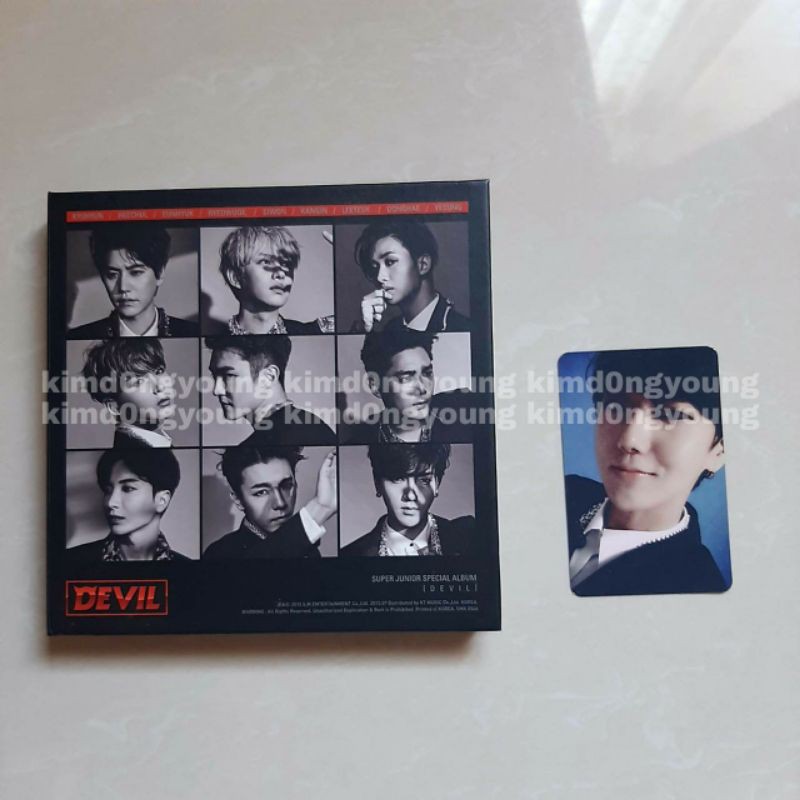 ALBUM SUPER JUNIOR DEVIL + PHOTOCARD PC YESUNG FULLSET