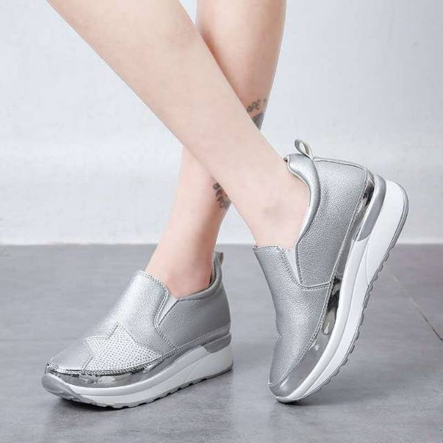 READY STOCK Sepatu wedges wanita import tipe 1402