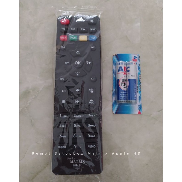 Remot Setopbox Matrix Apple HD Merah