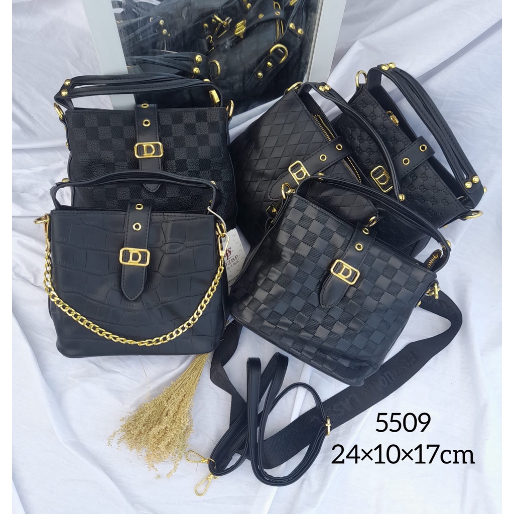 TAS FASHION SLEMPANG WANITA 5509 UK 24X10X17 CM, IMPORT