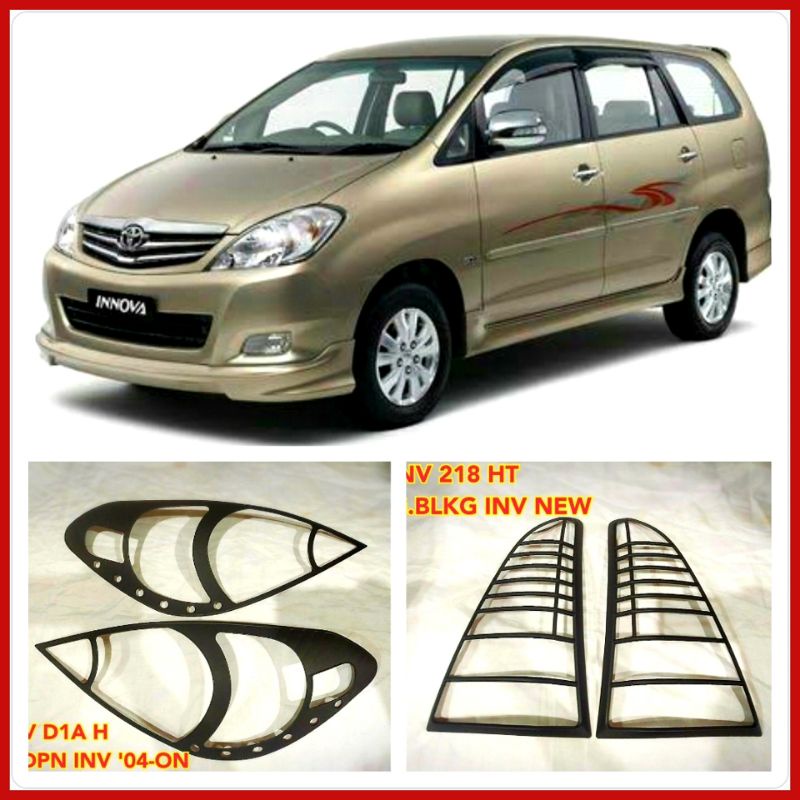 Garnish Lampu Innova New 2009-2011 Hitam Dop