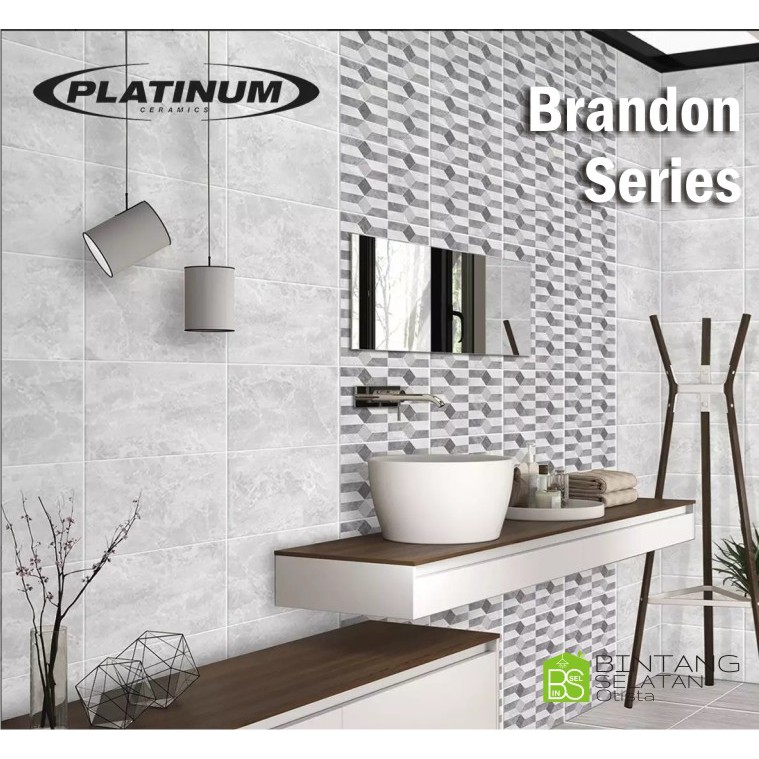 KERAMIK DINDING PLATINUM BRANDON SERIES GLOSY 25X40