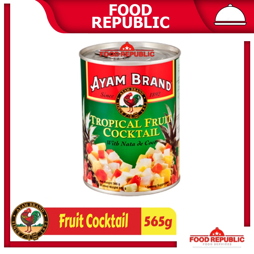 AYAM BRAND FRUIT 565 GR TROPICAL COCKTAIL / PINEAPPLE NANAS SLICE