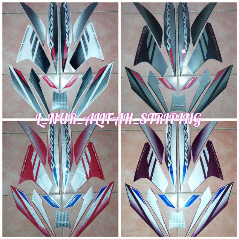 STRIPING STICKER LIS LES POLET BODY MOTOR YAMAHA VIXION NEW 2014
