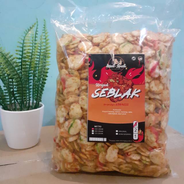 

Krupuk Seblak 500gram atau setengah kg