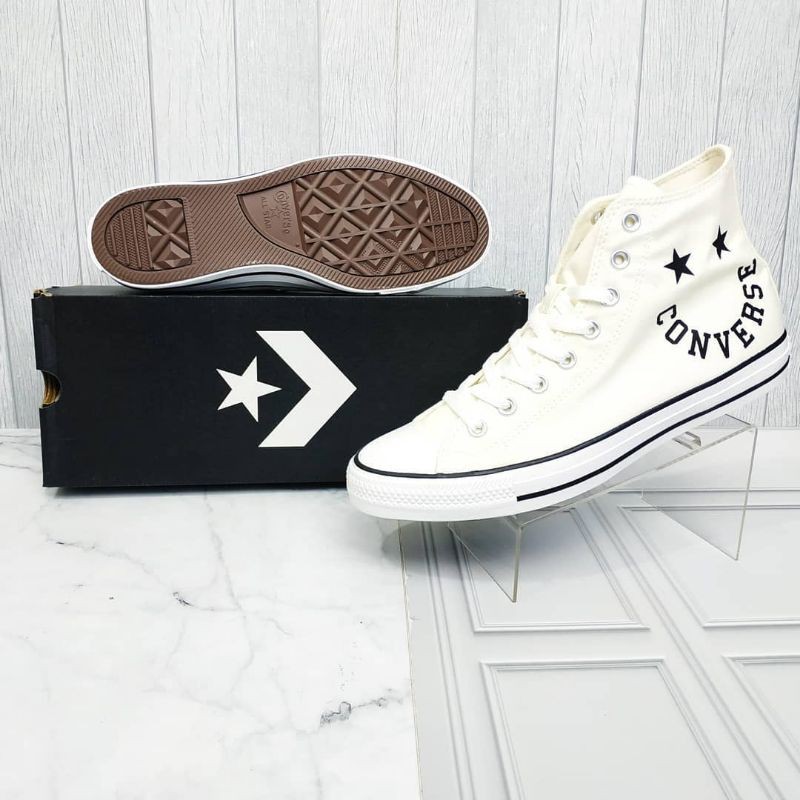 SEPATU SNEAKERS CONVERSE CT AS HIGH SMILE EGRET WHITE 100% ORIGINAL BNIB