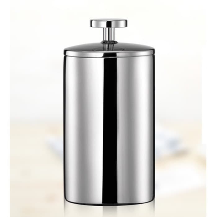 Diguo Milk Frother Silver 400ml DG-2025A French Press Coffee Plunger Premium Manual Coffee Milk Foam