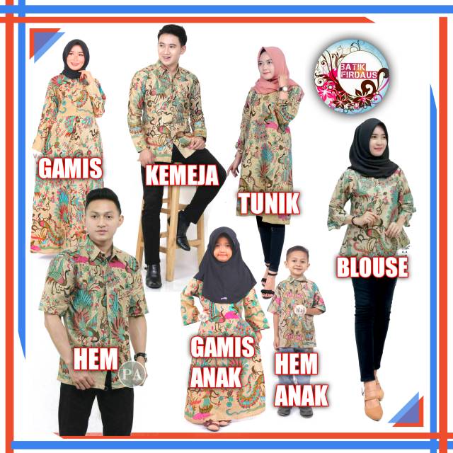 BATIK KAPEL KUARGA/BATIK COUPLE KELUARGA ANAK