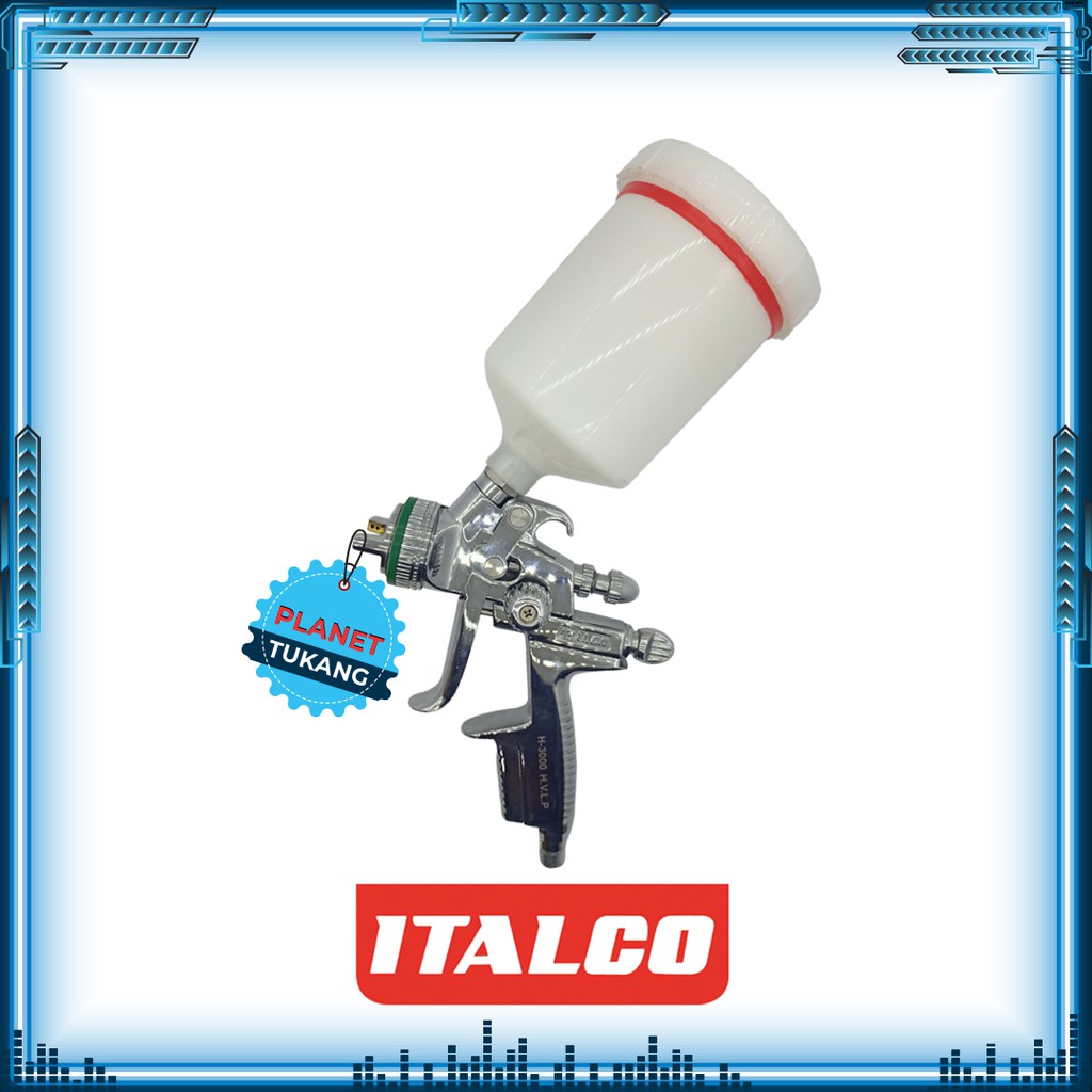 Spray Gun Italco H-3000 H.V.L.P. Spray Gun Tabung Atas Italco H-3000