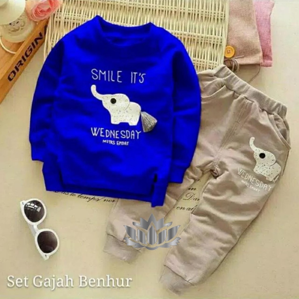 SETELAN GAJAH/ SETELAN FASHION ANAK/ SETELAN / FASHION ANAK-ANAK