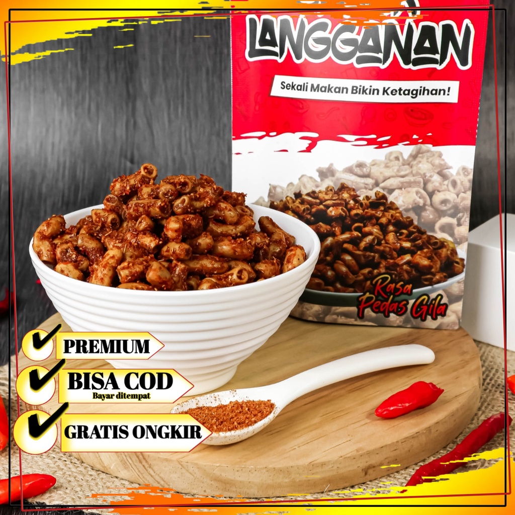 

Makaroni Bantet Cemilan Pedas by Snacklangganan Rasa Gurih Nagih 65g