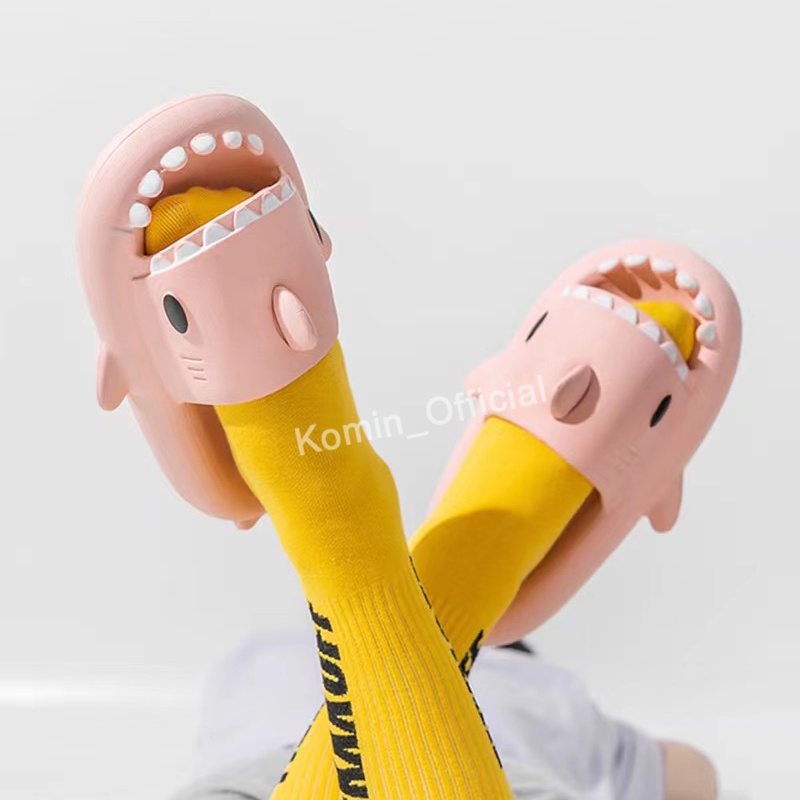 [Ukuran 24-35] Komin Sandal Anak Perempuan Lucu Sandal Hiu Slip On Sandal Anak Laki Laki Import Sendal Cewek Cartoon Anti Slip Sandal Cowok Korean Kids