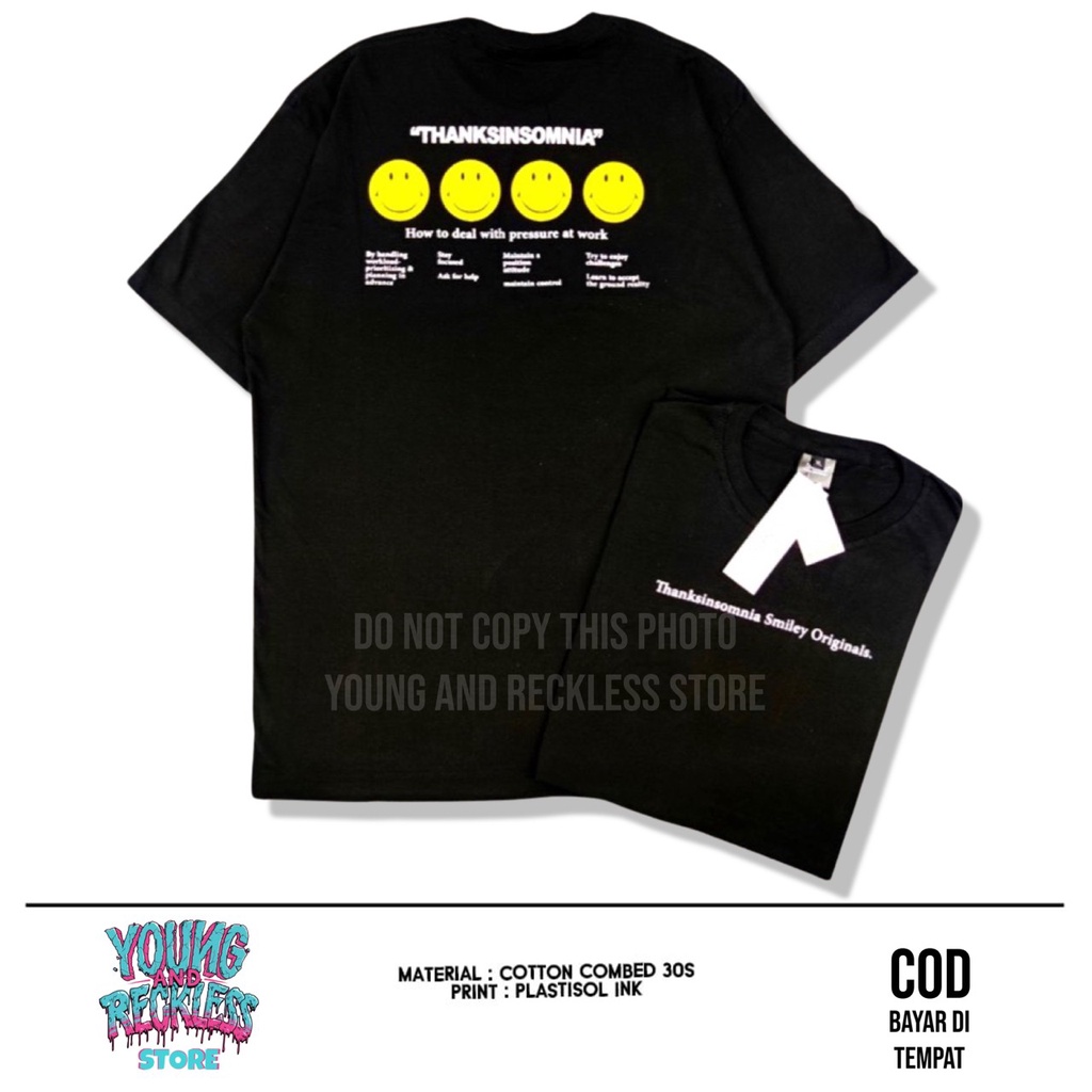 BAYAR DI TEMPAT KAOS THANKSINSOMNIA / TSHIRT THANKSINSOMNIA / KAOS DISTRO / KAOS PRIA / KAOS SMILE