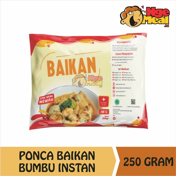 

PONCA Baikan ( Bakso Ikan ) Bumbu Instan 250 Gram