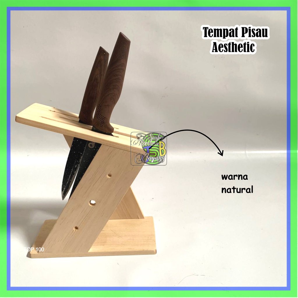 Tempat Pisau Dapur Aesthetic Wadah Pisau Wadah Penyimpanan Pisau Tempat Pisau Kayu Terbaik