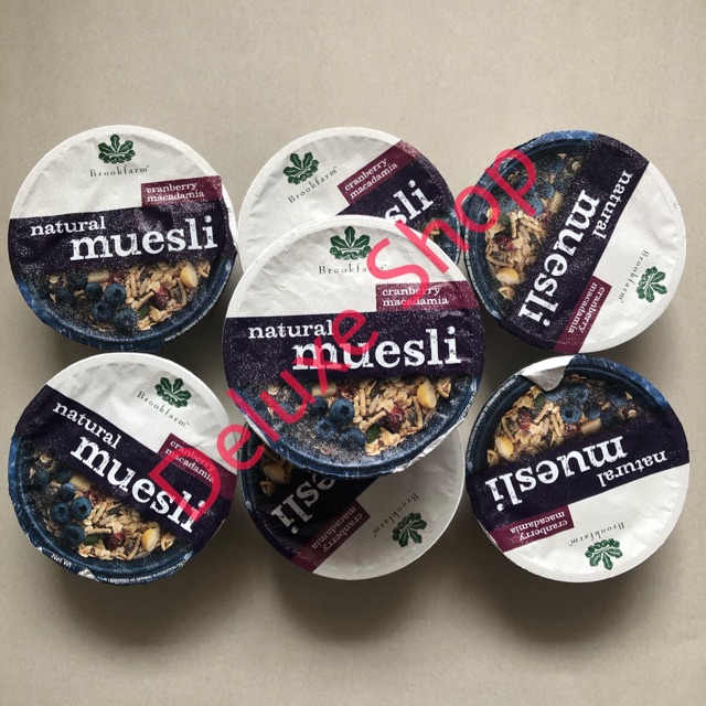 

Brookfarm Tube Natural Macadamia Muesli Cranberry 75g