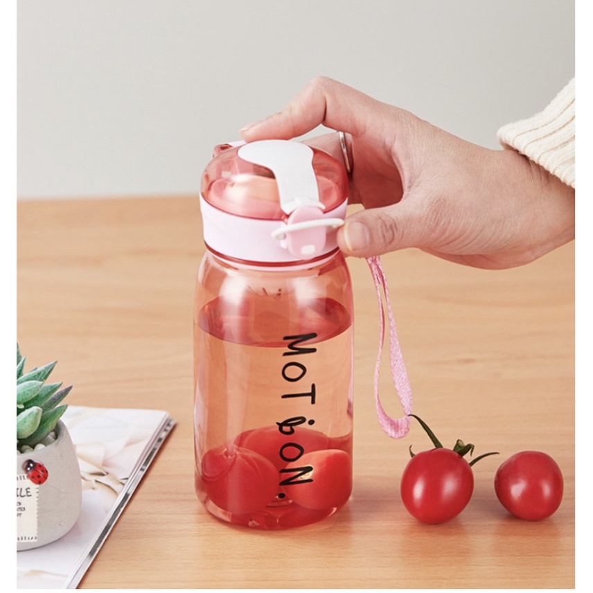 Botol Minum BPA Free bisa Infused Water 400 ML / Botol Air Ada Penyaring Anti Pecah Anti Tumpah FREE TALI Botol