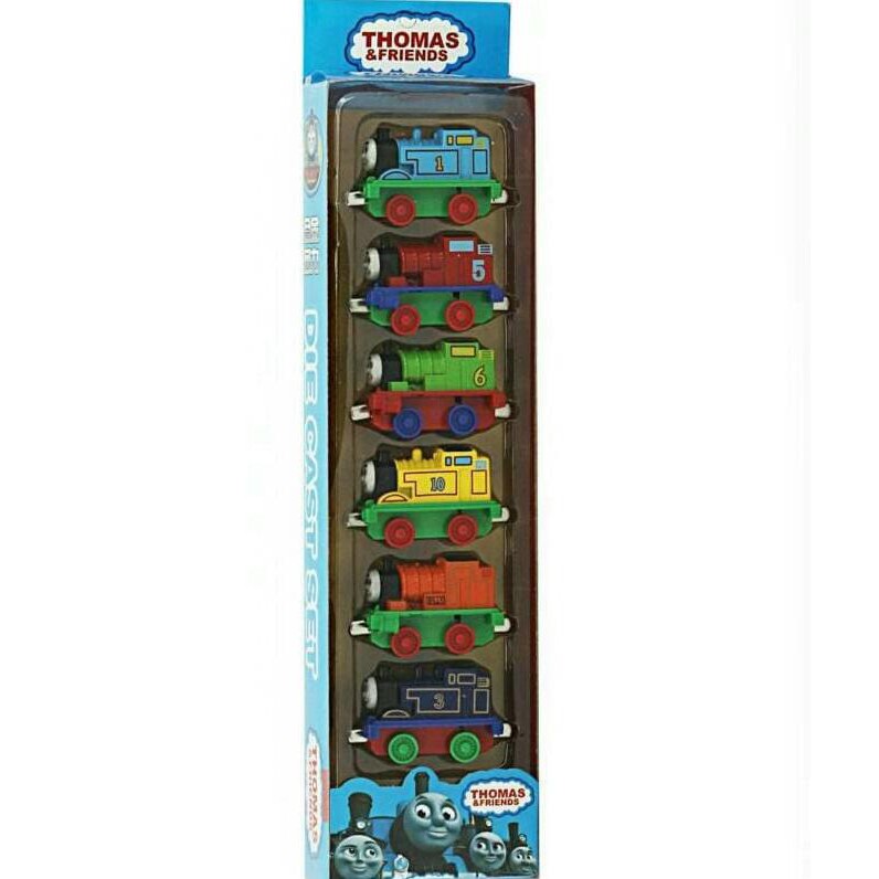 Die Cast Set Thomas 6Pcs Figure Kereta Api Thomas & Friends Diecast - Termurah 