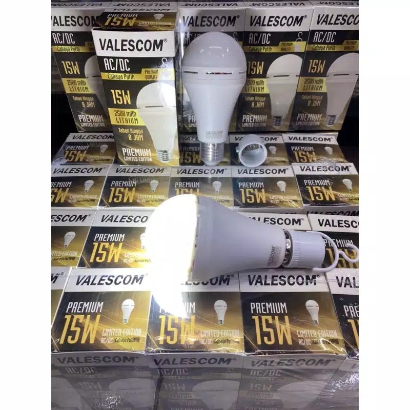 LAMPU EMERGENCY LED AC / DC 15w Lampu Ajaib TAHAN 8JAM VALESCOM