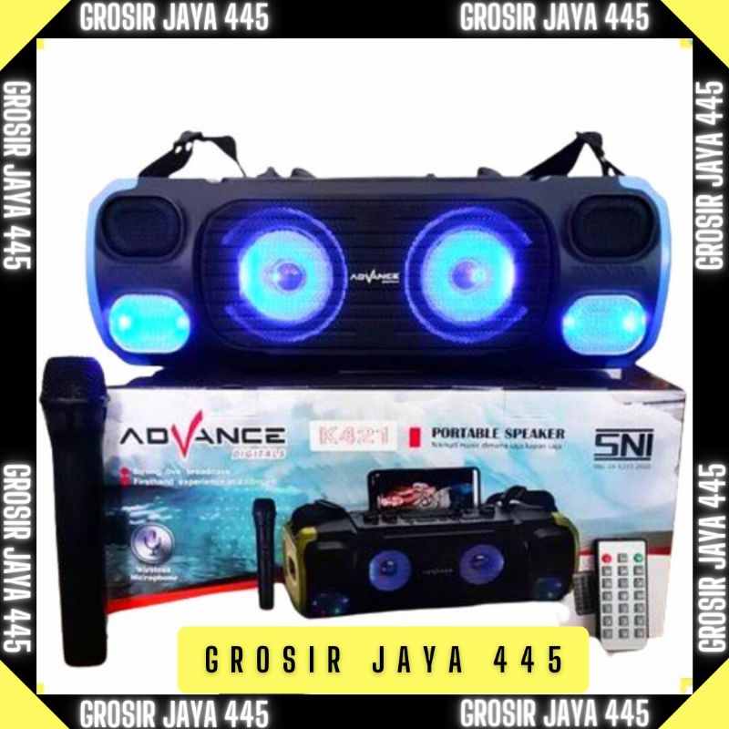 SPEAKER ADVANCE BLUETOOTH K421 + FREE MIC (ADVANCE)