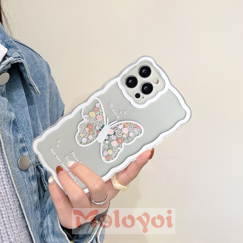 Butterfly Casing Soft Case Tpu Motif Kupu-Kupu Untuk iPhone 7 + / 8 + / 11 / X / XR / XS max / 12 / 13 pro max