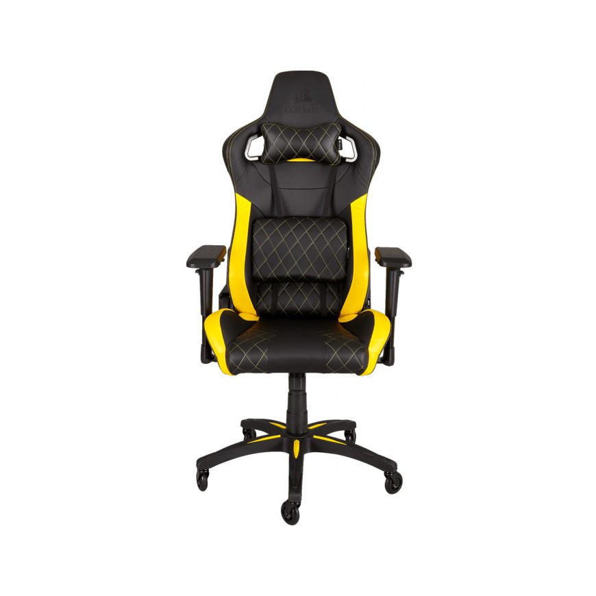 Corsair T1 RACE Kursi Gaming dengan 4D Armrest dan Bantal Lumbar yang Dapat Disesuaikan