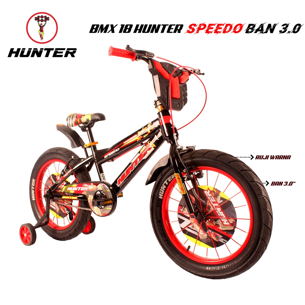 SEPEDA ANAK COWOK BMX 18" HUNTER NEW SPEEDO