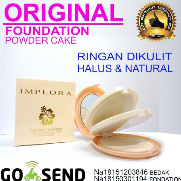 Bedak Implora compact powder 3 IN 1 (320)