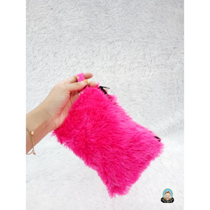 Dompet Souvenir || Dompet Murah Dompet Cewe Dompet KunciDOMPET BULU BESAR 1 Ruang || DOMPET LUCU BERBULU