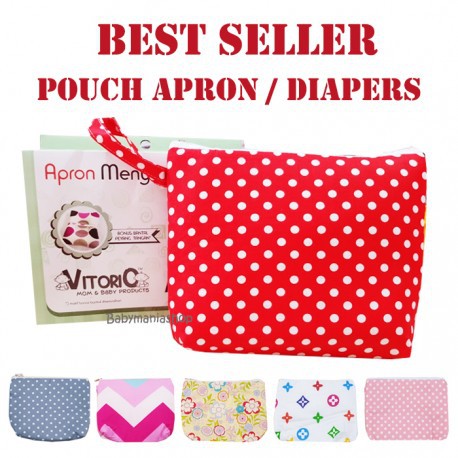 Tas Apron / Pouch Apron / Tas Kosmetik / Tas Popok Small / Diaper Pouch / Souvenir Babymaniashop