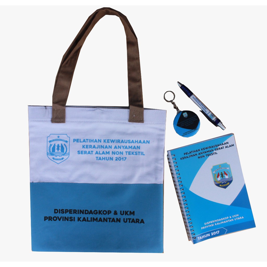 

Paket Seminar Kit E4 Tas Canvas + blocknote spiral