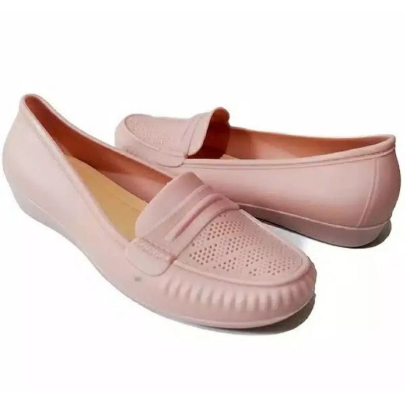 COD-Sepatu Karet Pantofel Flets wanita Fhuhaha 707