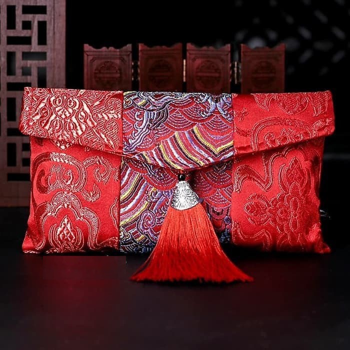 

Jumbo Angpao dompet kain imlek Ukuran Besar sangjit pernikahan merried RJ4