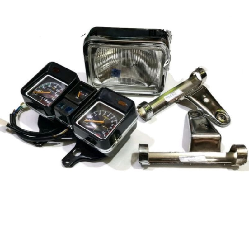 Paket Lampu Depan RX-King 5T5 Set Spidometer Plus Breket Rx-King Cobra