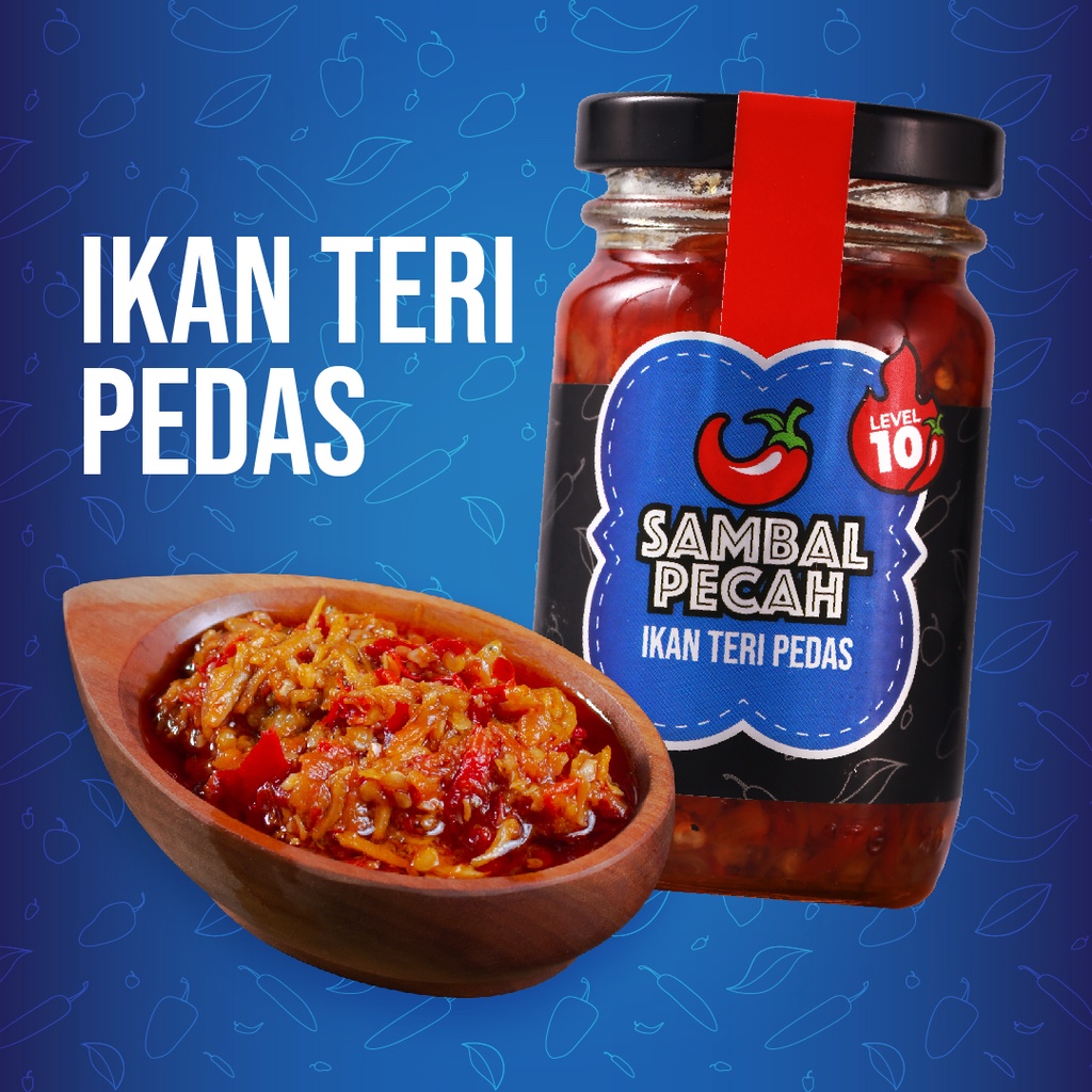 

Sambal Pecah - Ikan Teri Pedes Netto 100 gr