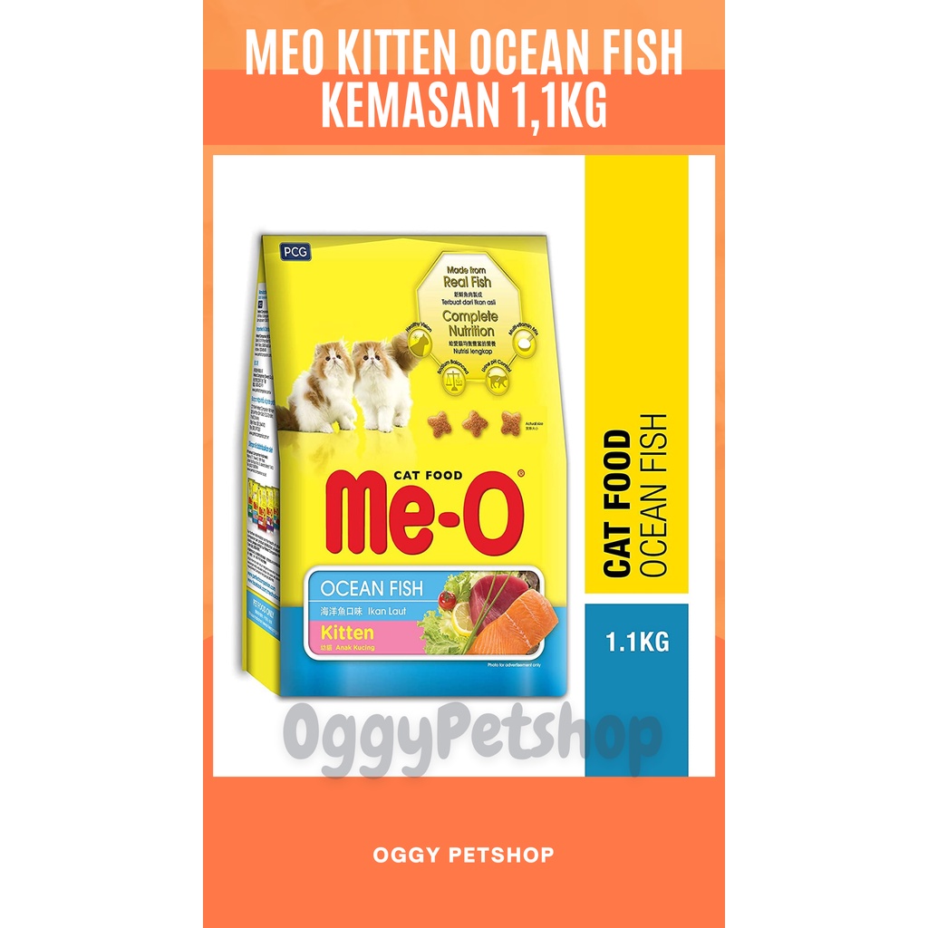 ME-O KITTEN OCEAN FISH Makanan Anak Kucing MEO Freshpack 1.1 Kg