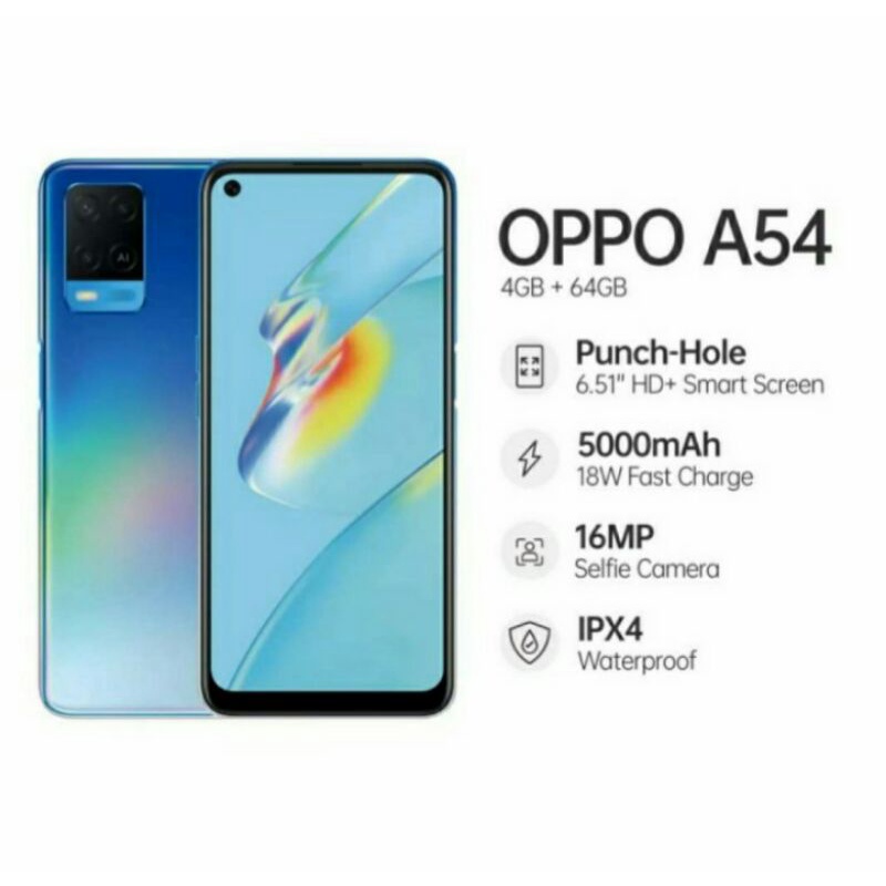 OPPO A54 RAM 4/64 TERBARU GARANSI RESMI OPPO