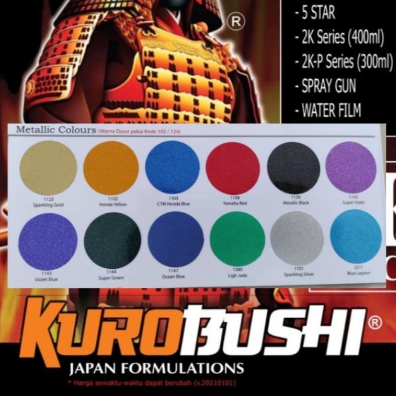 

CAT SEMPROT SAMURAI PAINT 400CC METALLIK COLOUR