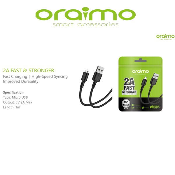 Oraimo Kabel Data Micro USB Android Cable Fast Charging OCD-M53