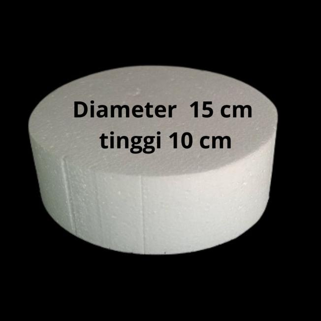 

styrofoam bulat / styrofoam dummy tinggi 10 cm/ dummy cake D10 sd D50 - diameter 40 cm