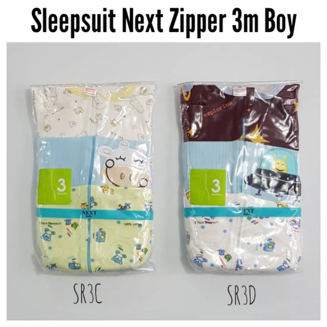 Baju Bayi - Sleepsuit Zipper Boy  (SR)