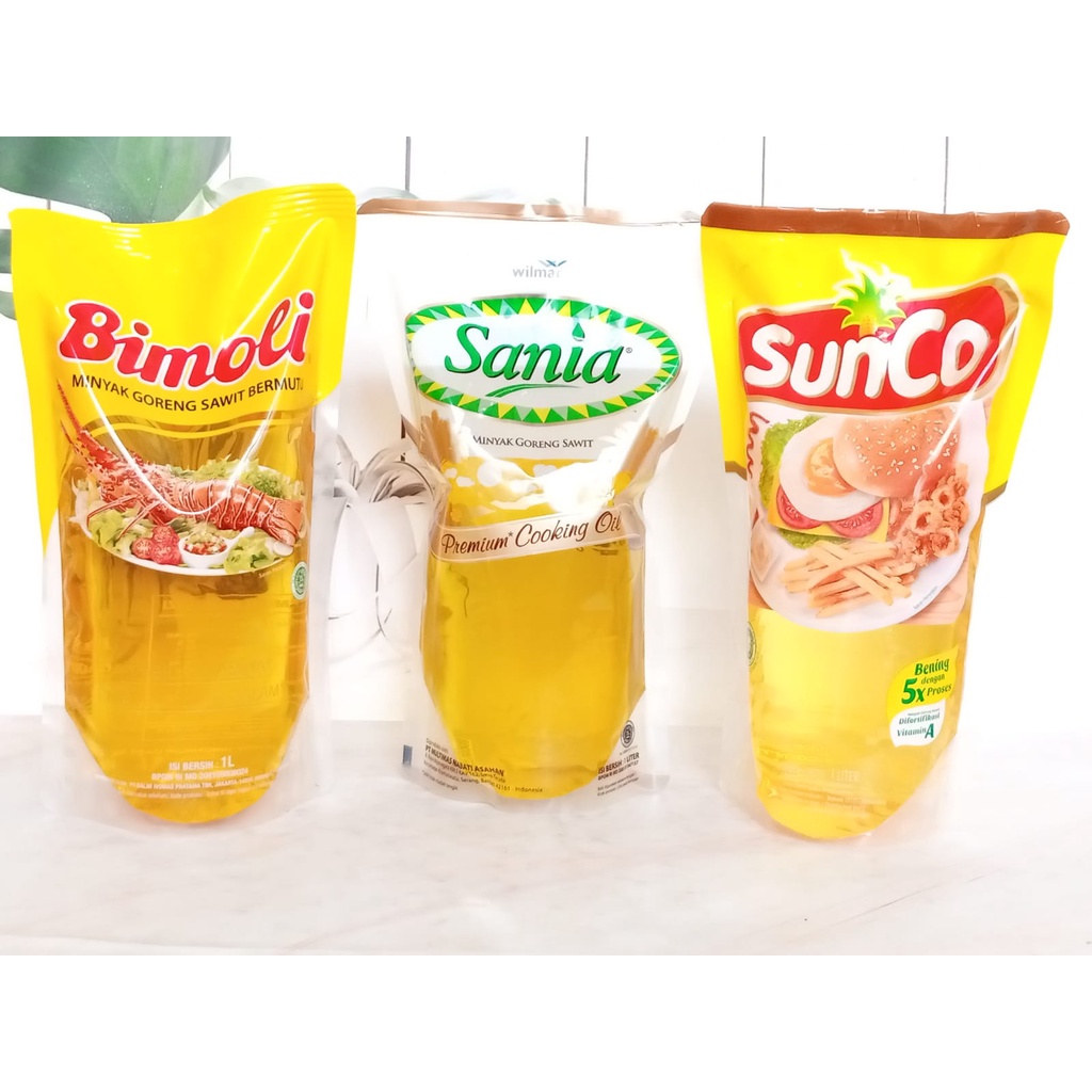 

Minyak Goreng Filma 1L / Sunco 1L / Kunci Mas 900ml / Sedaap 1L/Sania 1L/Siip 900ml (Harga Perpcs)