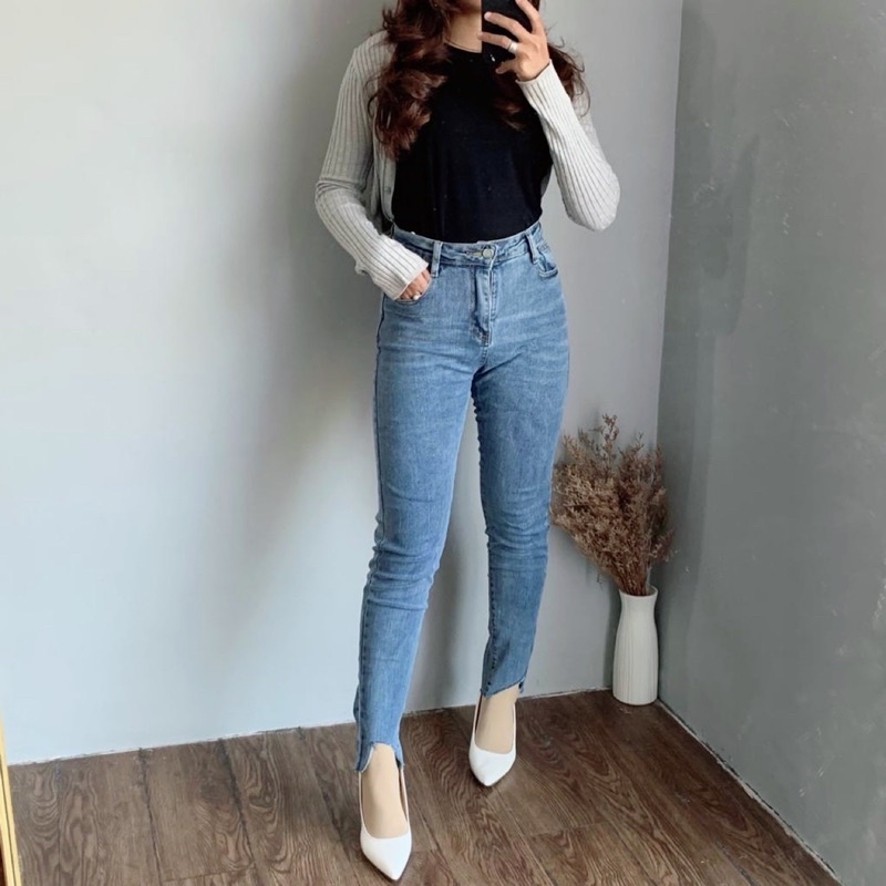 [LUXE.DLABEL]-C99 Skinny Jeans | Celana jeans Panjang Wanita Skinny jeans Wanita Premium Import