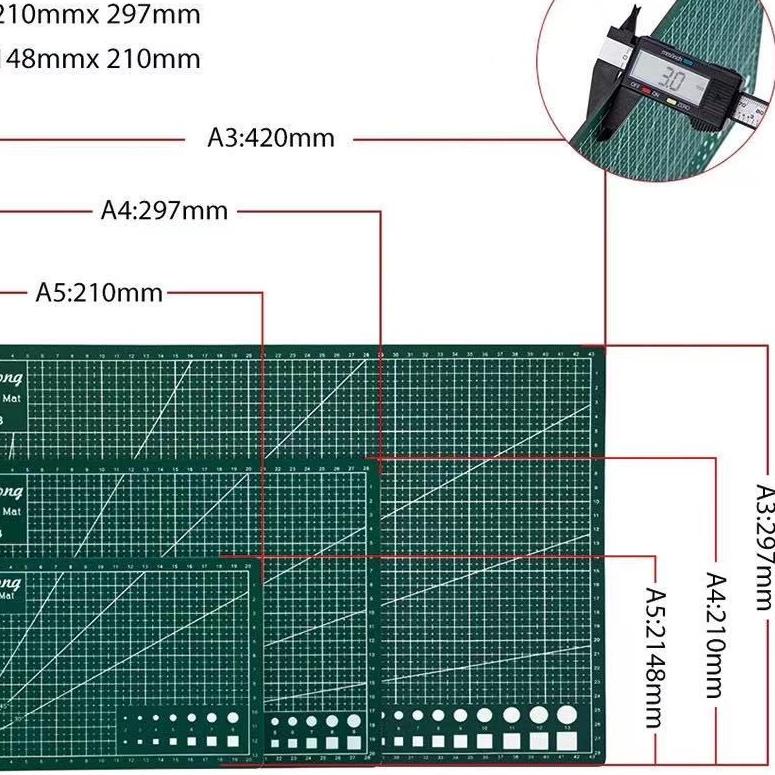 

Recomend A3 A4 A5 Cutting Mat Cutting Pad Board Double-side DIY Tool Cutting Board ✔