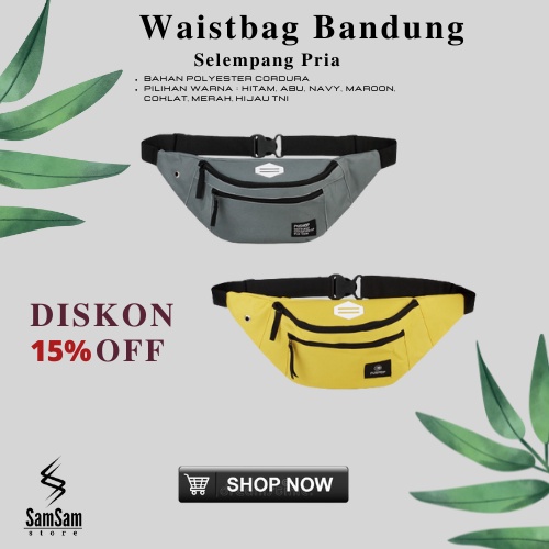 Waistbag Waist Bag Grosir Konveksi Bandung / tas selempang / slempang / tas pria / tas bahu / tas wa