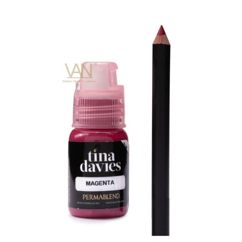 Tinta Permablend X Tina Davies Lip Duo - Magenta Original Made in USA 15ml