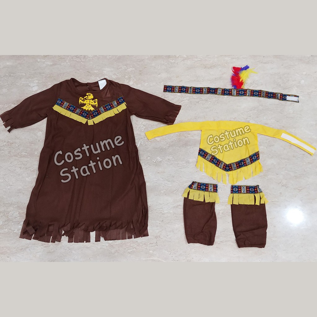 Kostum Indian / Costume Native American Indian anak perempuan