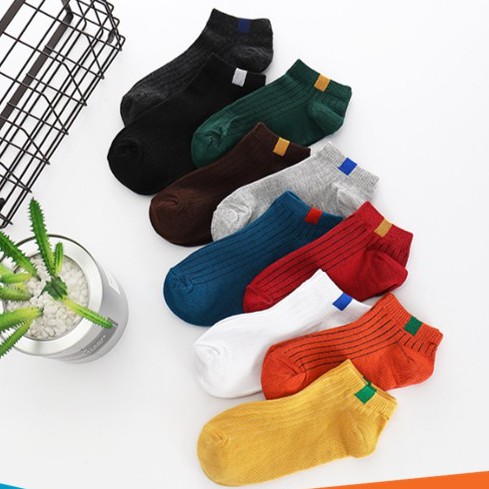 TOMSTORE.ID R103 KAOS KAKI POLOS 6 GARIS KAOS KAKI FASHION WANITA ANKLE PENDEK MURAH IMPORT COD-7
