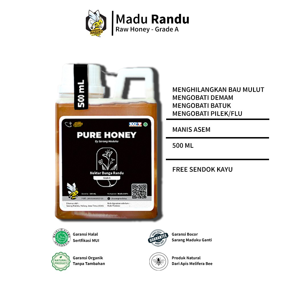 MADU ASLI /MADU MURNI 500 GRAM SARANG_MADUKU