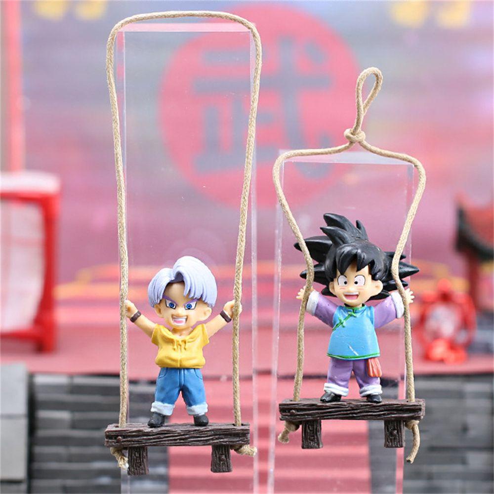 Augustina Karakter Model Aksesoris Interior Spion Torankusu Kartun Hewan Hiasan Gantung Mobil Son Goku Swing Ornaments